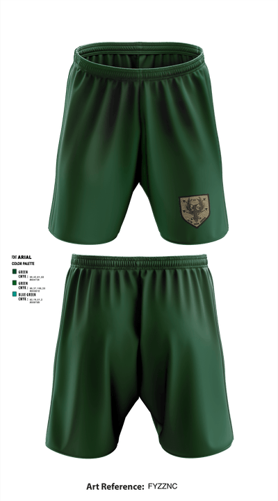 4th brigade 1st battalion alpha co 12605244 Athletic Shorts With Pockets - 1