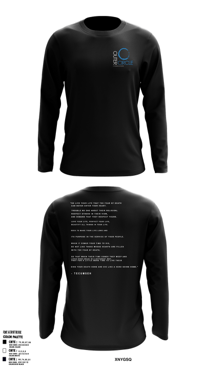 Outer Circle Foundation 46090524 Long Sleeve Performance Shirt - 1