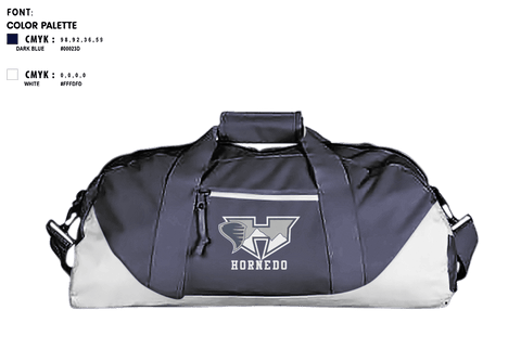 Duffle Bag, Hornedo Middle School Volleyball, Women's Volleyball, Teamtime, Team time, sublimation, custom sports apparel, team uniforms, spirit wear, spiritwear, sports uniforms, custom shirts, team store, custom team store, fundraiser sports, apparel fundraiser