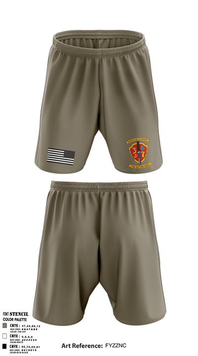 3rd Battalion 7th Marines 15959701 Athletic Shorts With Pockets - 1