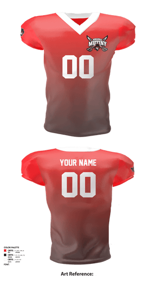 Football Jersey, Virginia Mutiny, Football, Teamtime, Team time, sublimation, custom sports apparel, team uniforms, spirit wear, spiritwear, sports uniforms, custom shirts, team store, custom team store, fundraiser sports, apparel fundraiser