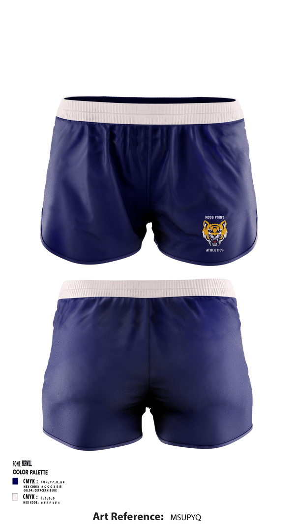 Women's Shorts, Moss Point Athletics, Spirit Store, Teamtime, Team time, sublimation, custom sports apparel, team uniforms, spirit wear, spiritwear, sports uniforms, custom shirts, team store, custom team store, fundraiser sports, apparel fundraiser