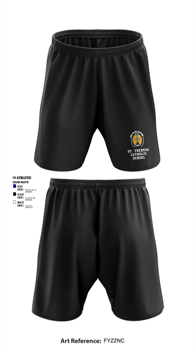 St. Theresa Catholic School 5103712 Athletic Shorts With Pockets - 2