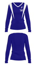 North Central Junior High School Basketball 17797958 Women's Long Sleeve V-neck Shirt - 29