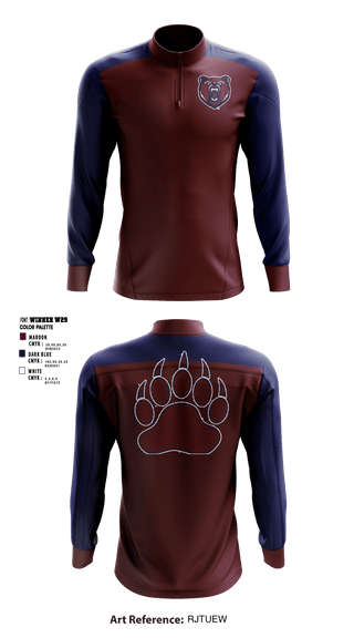Quarter Zip Jacket, Berkley High School Cheer, Cheer, Teamtime, Team time, sublimation, custom sports apparel, team uniforms, spirit wear, spiritwear, sports uniforms, custom shirts, team store, custom team store, fundraiser sports, apparel fundraiser