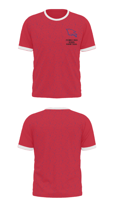 Short Sleeve Performance Shirt, Pender High School Basketball, Men's Basketball, Teamtime, Team time, sublimation, custom sports apparel, team uniforms, spirit wear, spiritwear, sports uniforms, custom shirts, team store, custom team store, fundraiser sports, apparel fundraiser