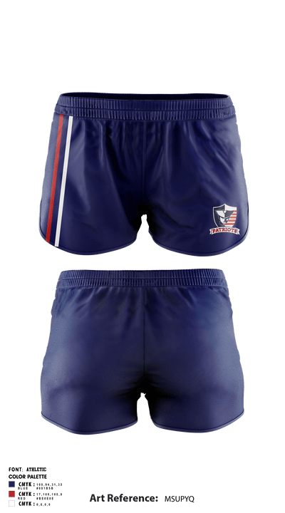 Veterans Memorial HS Cross Country 77104147 Track Shorts - 1