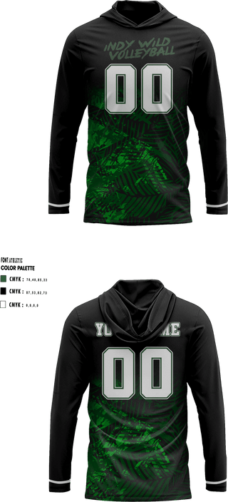 Short Sleeve Performance Shirt with hood, North Central Panthers Volleyball, Women's Volleyball, Teamtime, Team time, sublimation, custom sports apparel, team uniforms, spirit wear, spiritwear, sports uniforms, custom shirts, team store, custom team store, fundraiser sports, apparel fundraiser