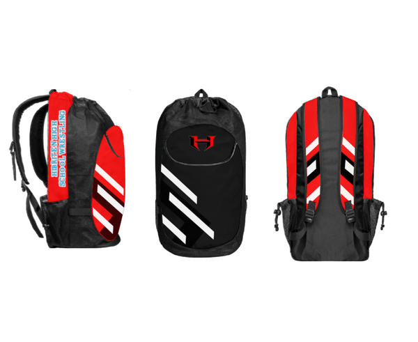 Gear Bag, Hibriten High School Wrestling, Wrestling, Teamtime, Team time, sublimation, custom sports apparel, team uniforms, spirit wear, spiritwear, sports uniforms, custom shirts, team store, custom team store, fundraiser sports, apparel fundraiser