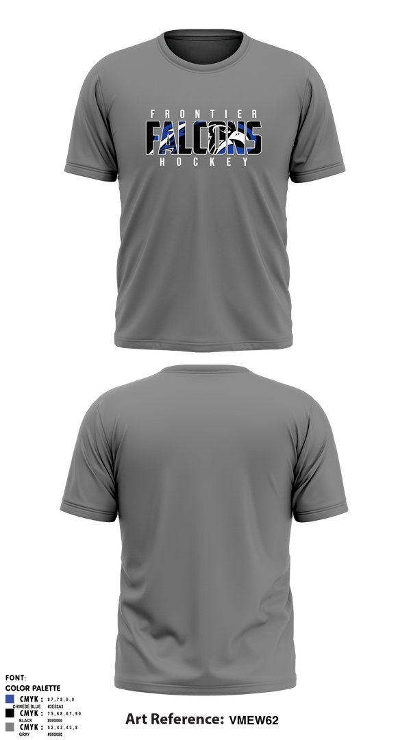 Short Sleeve Performance Shirt, Frontier Central Hockey, Hockey, Teamtime, Team time, sublimation, custom sports apparel, team uniforms, spirit wear, spiritwear, sports uniforms, custom shirts, team store, custom team store, fundraiser sports, apparel fundraiser