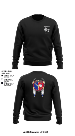 Crew Neck Sweatshirt, Comanche, 309th MI BN, , Teamtime, Team time, sublimation, custom sports apparel, team uniforms, spirit wear, spiritwear, sports uniforms, custom shirts, team store, custom team store, fundraiser sports, apparel fundraiser