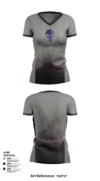 Women's Short Sleeve Vneck Shirt, Chickasaw county correctional facility, , Teamtime, Team time, sublimation, custom sports apparel, team uniforms, spirit wear, spiritwear, sports uniforms, custom shirts, team store, custom team store, fundraiser sports, apparel fundraiser