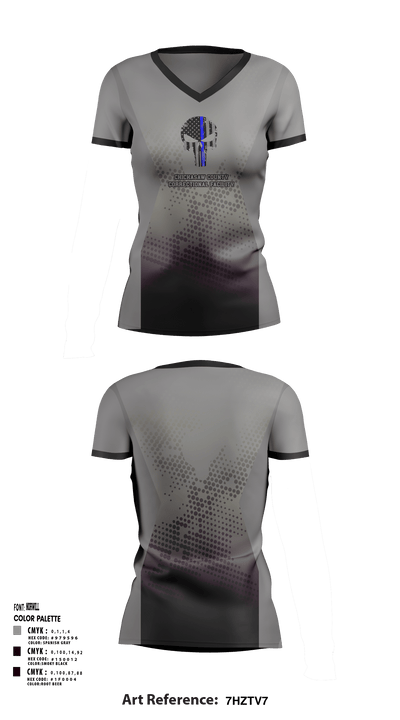 Chickasaw county correctional facility 46458753 Women's Short Sleeve V-neck Shirt - 1