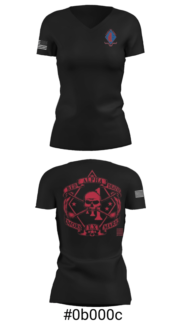 Women's Short Sleeve Vneck Shirt, , Marines, Teamtime, Team time, sublimation, custom sports apparel, team uniforms, spirit wear, spiritwear, sports uniforms, custom shirts, team store, custom team store, fundraiser sports, apparel fundraiser