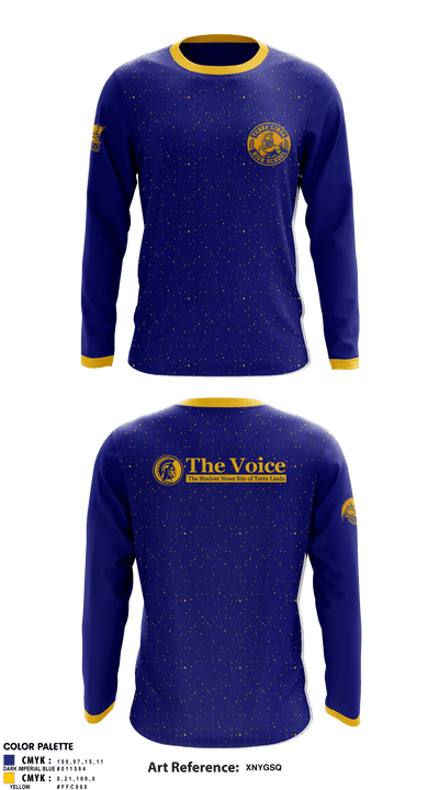 Terra Linda High School Cheer 86176617 Long Sleeve Performance Shirt - 1