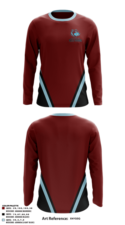 Baldwin High School 30634360 Long Sleeve Performance Shirt - 4