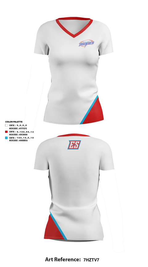 Women's Short Sleeve Vneck Shirt, East Side Thunder, Baseball, Teamtime, Team time, sublimation, custom sports apparel, team uniforms, spirit wear, spiritwear, sports uniforms, custom shirts, team store, custom team store, fundraiser sports, apparel fundraiser