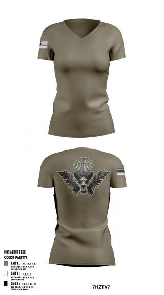 Women's Short Sleeve Vneck Shirt, , Army, Teamtime, Team time, sublimation, custom sports apparel, team uniforms, spirit wear, spiritwear, sports uniforms, custom shirts, team store, custom team store, fundraiser sports, apparel fundraiser