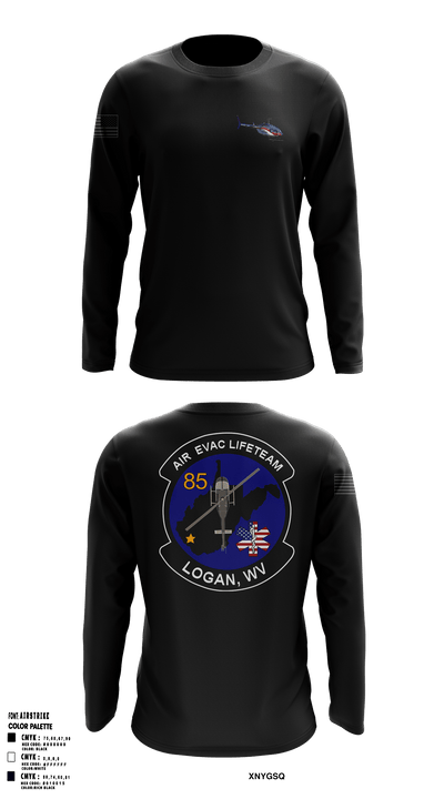 Air Evac Lifeteam 13964837 Long Sleeve Performance Shirt - 31