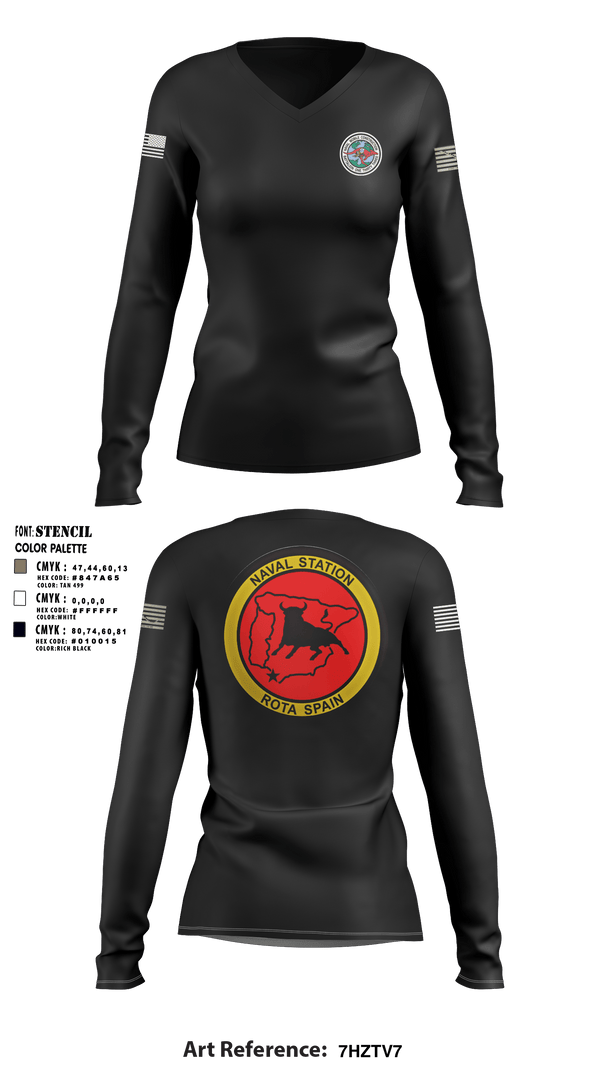 Women's Long Sleeve Vneck Shirt, , Navy, Teamtime, Team time, sublimation, custom sports apparel, team uniforms, spirit wear, spiritwear, sports uniforms, custom shirts, team store, custom team store, fundraiser sports, apparel fundraiser