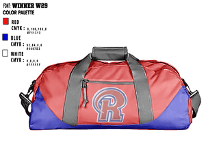 Duffle Bag, Richland High School Cheer, Cheer, Teamtime, Team time, sublimation, custom sports apparel, team uniforms, spirit wear, spiritwear, sports uniforms, custom shirts, team store, custom team store, fundraiser sports, apparel fundraiser