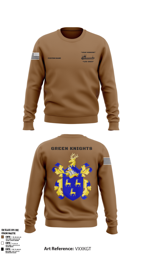 Crew Neck Sweatshirt, Hobkirk Green Knights, Army, Teamtime, Team time, sublimation, custom sports apparel, team uniforms, spirit wear, spiritwear, sports uniforms, custom shirts, team store, custom team store, fundraiser sports, apparel fundraiser