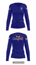 Fayetteville Fire Department Station 2 7594023 Women's Long Sleeve V-neck Shirt - 37