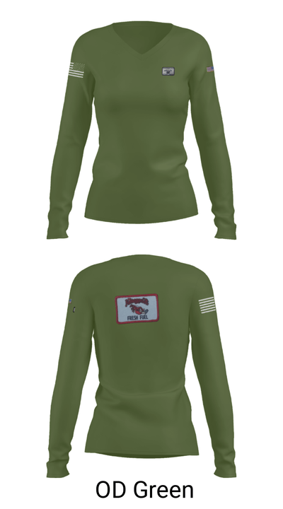 Echo pol 1/126 avn 6177830 Women's Long Sleeve V-neck Shirt - 39