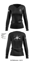 MSC 389th MI BN (SO) (A) 35905800 Women's Long Sleeve V-neck Shirt - 4