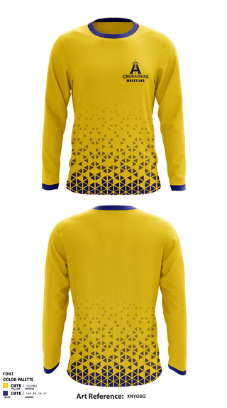 Long Sleeve Rash Guard Shirt, Althoff Catholic High School Wrestling, Wrestling, Teamtime, Team time, sublimation, custom sports apparel, team uniforms, spirit wear, spiritwear, sports uniforms, custom shirts, team store, custom team store, fundraiser sports, apparel fundraiser