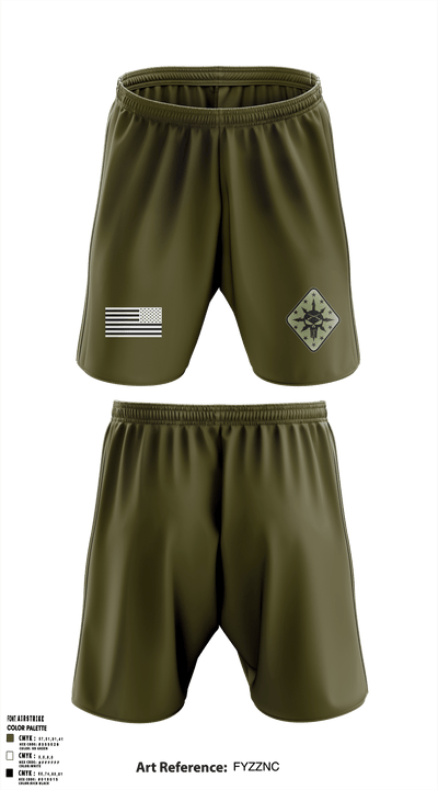 C Co 1-635th AR 23122236 Athletic Shorts With Pockets - 2