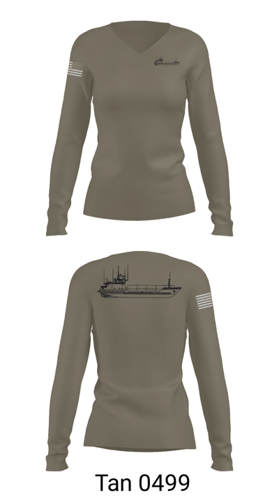 USAV NEW ORLEANS 71944163 Women's Long Sleeve V-neck Shirt - 41