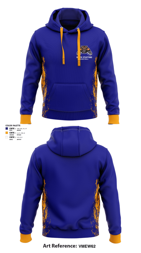 Hoodie, North Stafford High School Basketball, Women's Basketball, Teamtime, Team time, sublimation, custom sports apparel, team uniforms, spirit wear, spiritwear, sports uniforms, custom shirts, team store, custom team store, fundraiser sports, apparel fundraiser