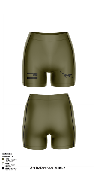Women's Compression Shorts, , Army, Teamtime, Team time, sublimation, custom sports apparel, team uniforms, spirit wear, spiritwear, sports uniforms, custom shirts, team store, custom team store, fundraiser sports, apparel fundraiser