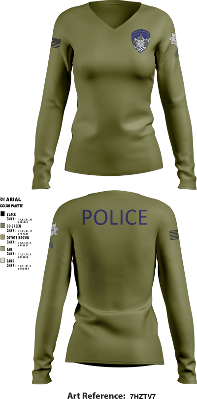 Willits Little Lake JRTF 70658416 Women's Long Sleeve V-neck Shirt - 2