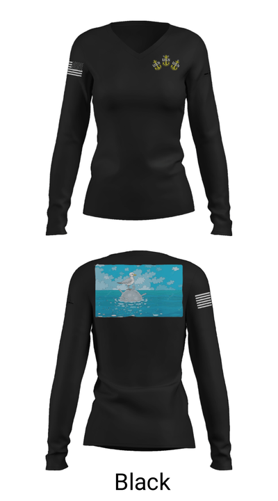 EOD GROUP TWO CHIEF’S MESS 26436916 Women's Long Sleeve V-neck Shirt - 39