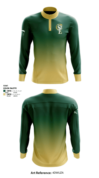 Quarter Zip Jacket, Saint Edward High School Volleyball, Women's Volleyball, Teamtime, Team time, sublimation, custom sports apparel, team uniforms, spirit wear, spiritwear, sports uniforms, custom shirts, team store, custom team store, fundraiser sports, apparel fundraiser