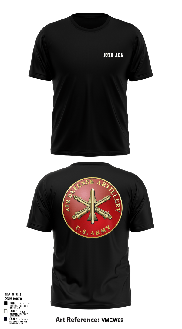 Short Sleeve Performance Shirt, 18th ADA, Army, Teamtime, Team time, sublimation, custom sports apparel, team uniforms, spirit wear, spiritwear, sports uniforms, custom shirts, team store, custom team store, fundraiser sports, apparel fundraiser