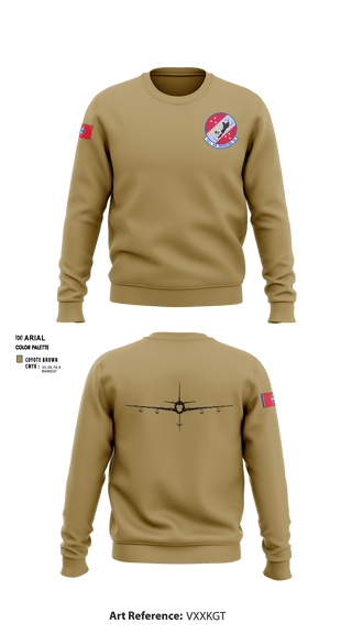 Crew Neck Sweatshirt, 151st Air Refueling Squadron, Air Force, Teamtime, Team time, sublimation, custom sports apparel, team uniforms, spirit wear, spiritwear, sports uniforms, custom shirts, team store, custom team store, fundraiser sports, apparel fundraiser