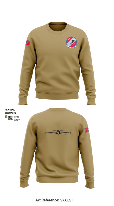 151st Air Refueling Squadron 9193987 Crew Neck Sweatshirt - 3