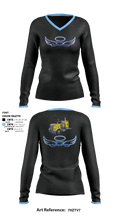 Eve Mae trucking company 2497908 Women's Long Sleeve V-neck Shirt - 1