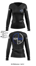 North Hollywood Division 94553177 Women's Long Sleeve V-neck Shirt - 3