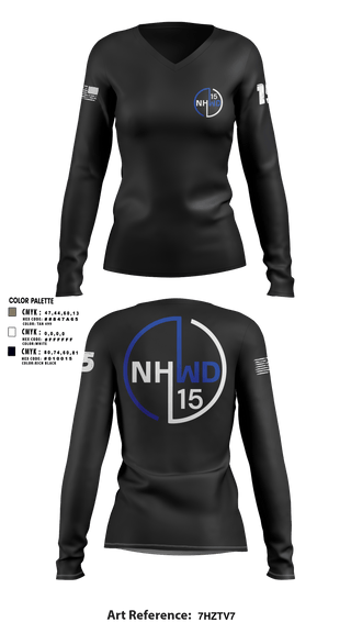 Women's Long Sleeve Vneck Shirt, North Hollywood Community Police StationNorth Hollywood Community Police Station, Police, Teamtime, Team time, sublimation, custom sports apparel, team uniforms, spirit wear, spiritwear, sports uniforms, custom shirts, team store, custom team store, fundraiser sports, apparel fundraiser