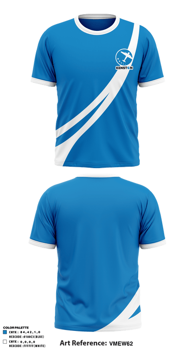 Kenston Middle School 10997372 Short Sleeve Performance Shirt - 1