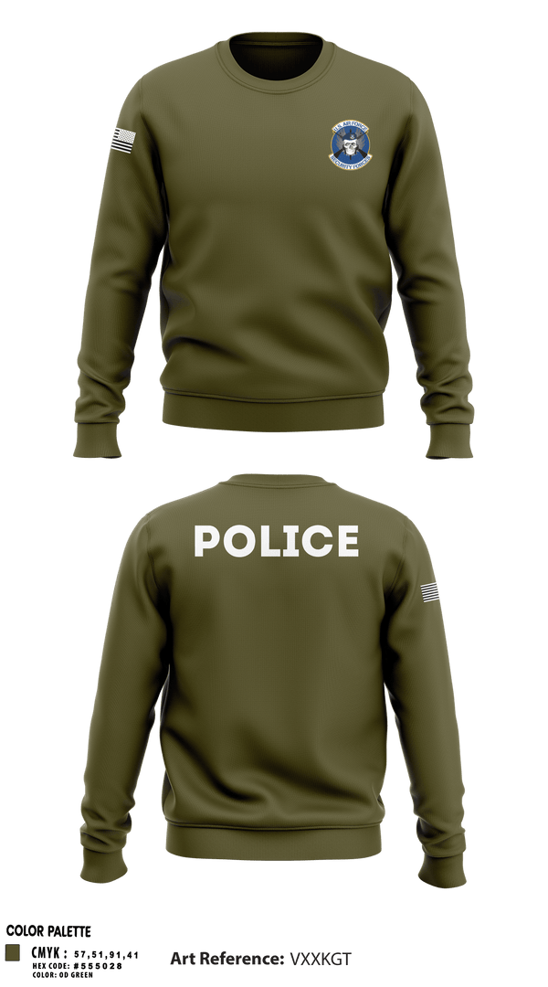 Crew Neck Sweatshirt, SFS, Air Force, Teamtime, Team time, sublimation, custom sports apparel, team uniforms, spirit wear, spiritwear, sports uniforms, custom shirts, team store, custom team store, fundraiser sports, apparel fundraiser