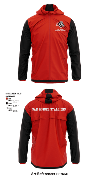 Windbreaker, San Miguel Elementary School, , Teamtime, Team time, sublimation, custom sports apparel, team uniforms, spirit wear, spiritwear, sports uniforms, custom shirts, team store, custom team store, fundraiser sports, apparel fundraiser