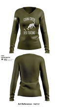 Coon Creek Deer Tracking 80561059 Women's Long Sleeve V-neck Shirt - 4