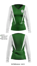 Concord High School Track 53059740 Women's Long Sleeve V-neck Shirt - 2