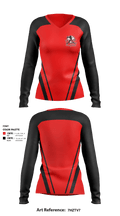 KR Fastpitch 10u 74513825 Women's Long Sleeve V-neck Shirt - 1png