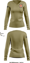 USAG Fort Sill 33635328 Women's Long Sleeve V-neck Shirt - 3